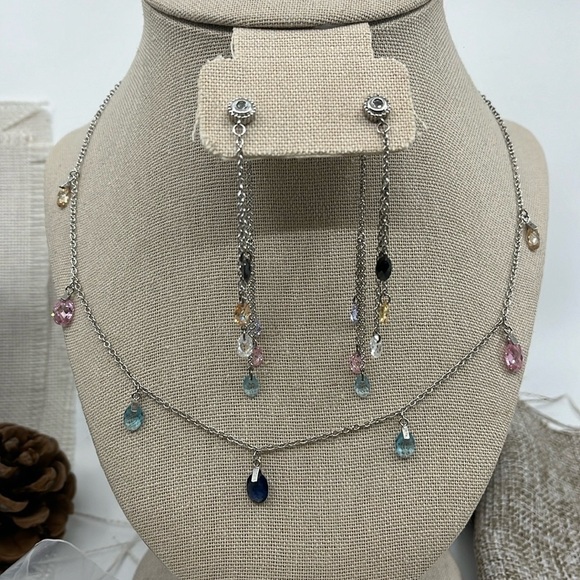 Jewelry - 💎 925 Silver Multi-Gemstone Necklace (Necklace Only)